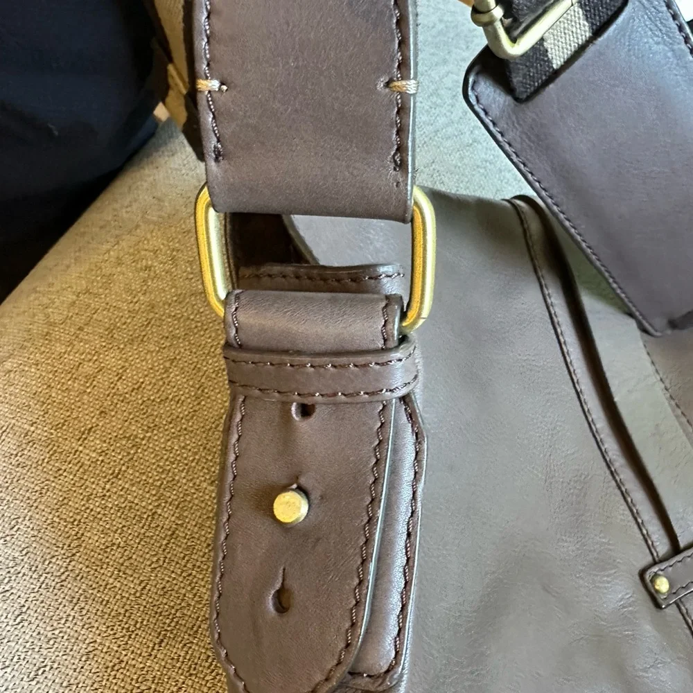 Vintage Billy‎ Bag London Brown Leather Crossbody Messenger Bag
